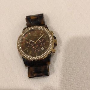 Michael Kors tortoise shell watch COMES WITH BOX!!